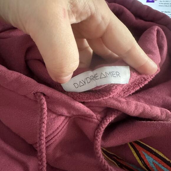 Daydreamer Def Leppard Too Late For Love Pullover Hoodie Pink Size Large - Picture 3 of 7